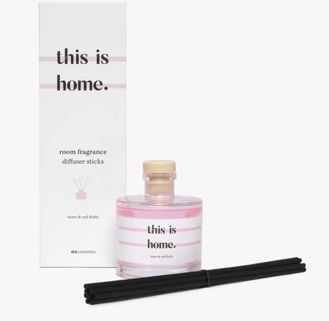 This Is Home - Room Fragrance diffuser sticks - Rosses and Red Fruit 200ml