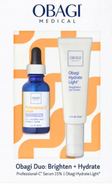 Obagi Duo - Vitamin C kit - Brighten serum (30ml)+ Hydrate Light (50ml)