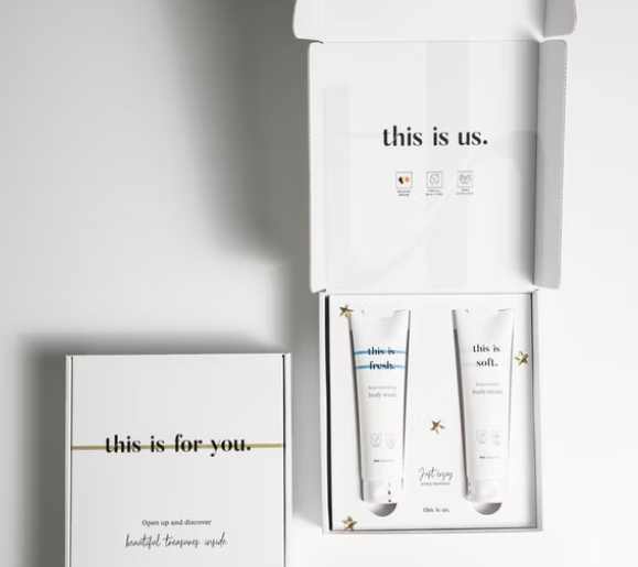 Package This is us - Body Wash 150 ml and Body Cream 150ml