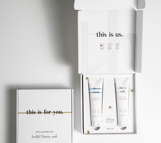 Package This is us - Body Wash 150 ml and Body Cream 150ml