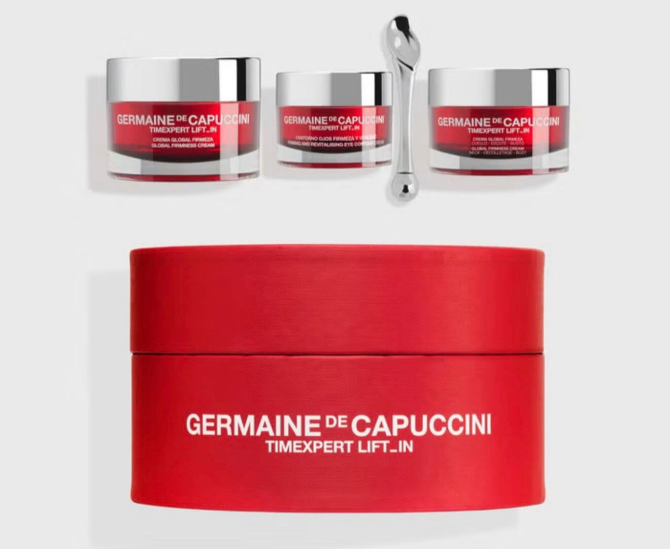 Timexpert Lift-In - promo set - Cream 50ml - Hals 30ml - Ogen 15ml - eye massage rol