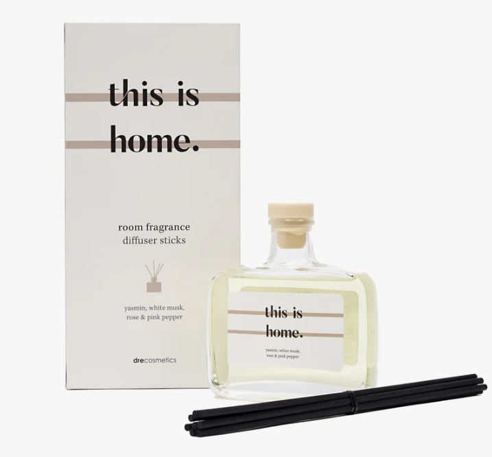 This is Home - Geurstokjes Yasmin, White Musk, Rose & Pink Pepper 200ml