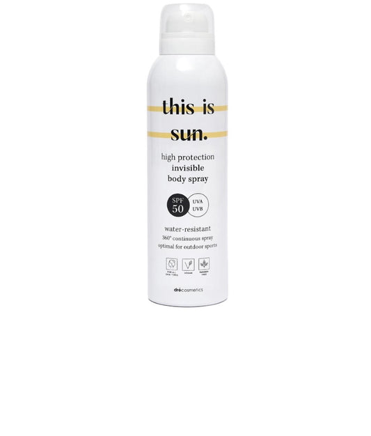 INVISIBLE Body Spray SPF50 'this is sun.'  150ml